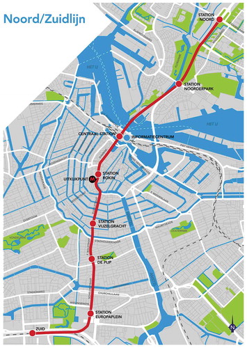 Figure 1. Noord/Zuidlijn (Visser & Smit Bouw Citationn.d.).