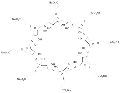 Figure 1 The chemical structure of sugammadex.