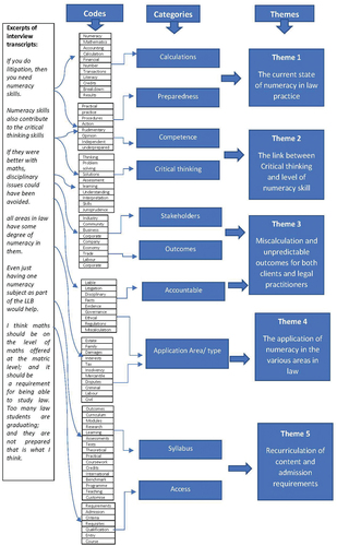 Figure 1. Overall coding process and mapping of themes.