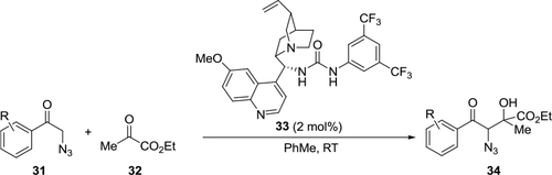 Figure 12 Asymmetric synthesis of ethyl 4-aryl-3-azido-2-hydroxy-2-methyl-4-oxobutanoates.