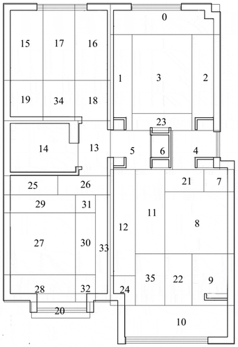 Figure 6. Zone plan of convex polygons.