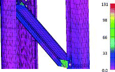 Figure 5. Stress with design base seismic conditions [Citation11].