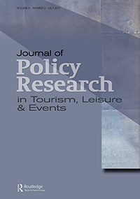 Cover image for Journal of Policy Research in Tourism, Leisure and Events, Volume 9, Issue 2, 2017