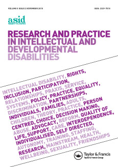 Cover image for Research and Practice in Intellectual and Developmental Disabilities, Volume 5, Issue 2, 2018