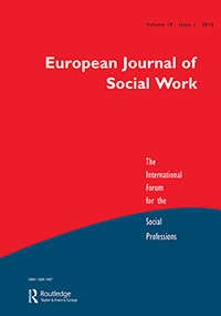 Cover image for European Journal of Social Work, Volume 19, Issue 1, 2016