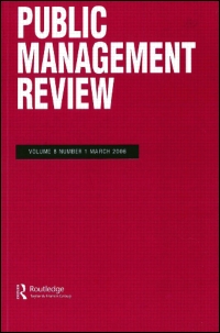 Cover image for Public Management Review, Volume 3, Issue 4, 2001