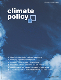 Cover image for Climate Policy, Volume 15, Issue 3, 2015
