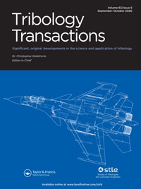 Cover image for Tribology Transactions, Volume 63, Issue 5, 2020