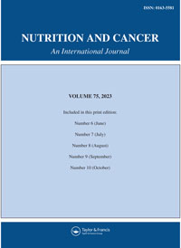 Cover image for Nutrition and Cancer, Volume 75, Issue 10, 2023