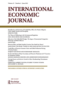 Cover image for International Economic Journal, Volume 35, Issue 2, 2021