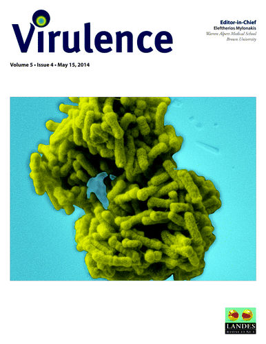 Figure 4. Cover of Virulence Volume 5, Issue 4.