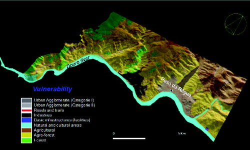 Figure 10. Vulnerability zoning proposal for the study area.