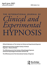 Cover image for International Journal of Clinical and Experimental Hypnosis, Volume 69, Issue 2, 2021