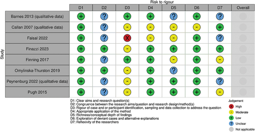 Figure 3. Risk to rigour judgments.