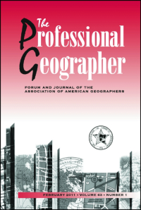 Cover image for The Professional Geographer, Volume 68, Issue 3, 2016