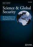 Cover image for Science & Global Security, Volume 2, Issue 1, 1990