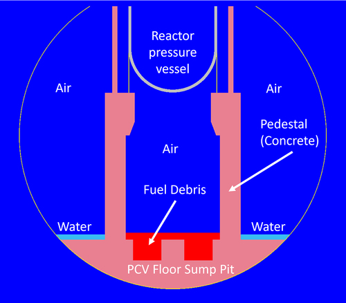 Figure 3. The PCV of the 1F unit 2 geometry model.