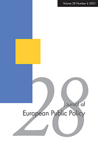 Cover image for Journal of European Public Policy, Volume 28, Issue 6, 2021
