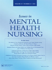 Cover image for Issues in Mental Health Nursing, Volume 39, Issue 11, 2018