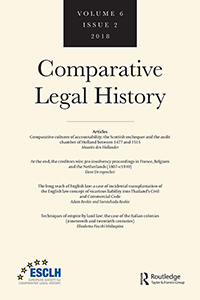 Cover image for Comparative Legal History, Volume 6, Issue 2, 2018