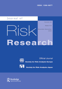Cover image for Journal of Risk Research, Volume 25, Issue 11-12, 2022