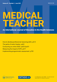 Cover image for Medical Teacher, Volume 43, Issue 6, 2021