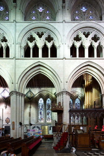 Fig. 35. Bridlington Priory: north nave arcade, showing similar piers and mouldings to Beverley MinsterS. Harrison