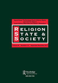 Cover image for Religion, State and Society, Volume 45, Issue 3-4, 2017