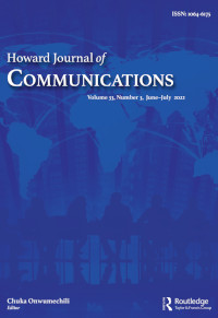 Cover image for Howard Journal of Communications, Volume 33, Issue 3, 2022