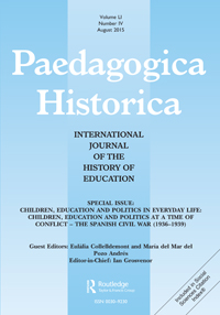 Cover image for Paedagogica Historica, Volume 51, Issue 4, 2015