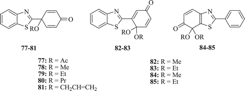 Figure 19.  Chemical structure of hydroxylated 2-phenylbenzothiazoles.