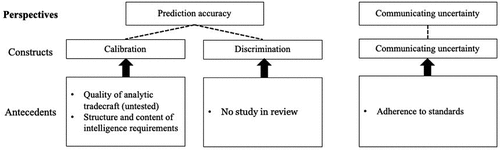 Figure 5. Perspectives, constructs, and antecedents of the precision paradigm.