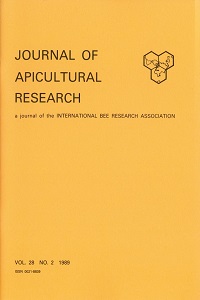 Cover image for Journal of Apicultural Research, Volume 28, Issue 2, 1989