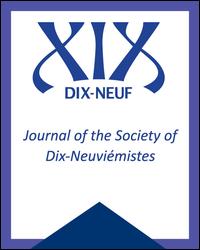 Cover image for Dix-Neuf, Volume 21, Issue 2-3, 2017