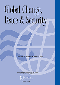 Cover image for Global Change, Peace & Security, Volume 29, Issue 3, 2017