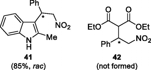 Figure 4. Structures of Michael adducts 41–42.