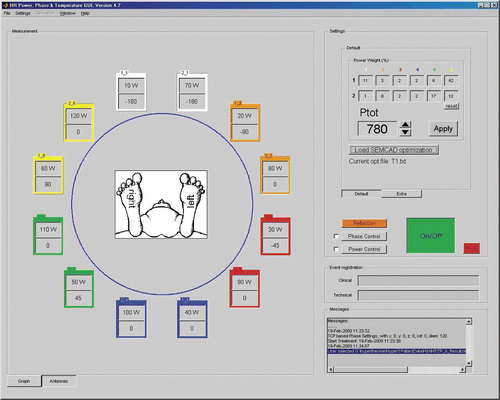 Figure 5. Graphical user interface for head-and-neck HT.