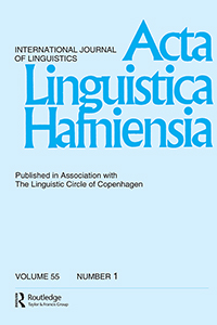 Cover image for Acta Linguistica Hafniensia, Volume 55, Issue 1, 2023