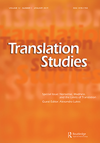 Cover image for Translation Studies, Volume 12, Issue 1, 2019