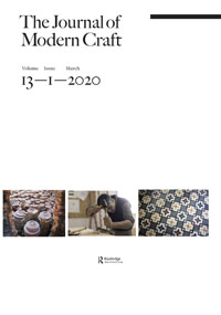 Cover image for The Journal of Modern Craft, Volume 13, Issue 1, 2020