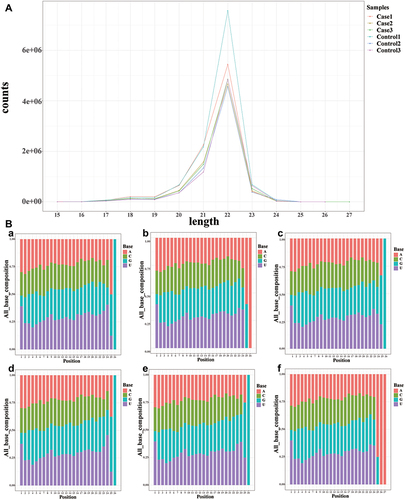 Figure 4 Base bias and length confirmation of known miRNAs.