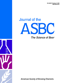 Cover image for Journal of the American Society of Brewing Chemists, Volume 76, Issue 3, 2018