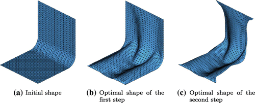 Fig. 11 Obtained shape of L−shaped bracket problem.