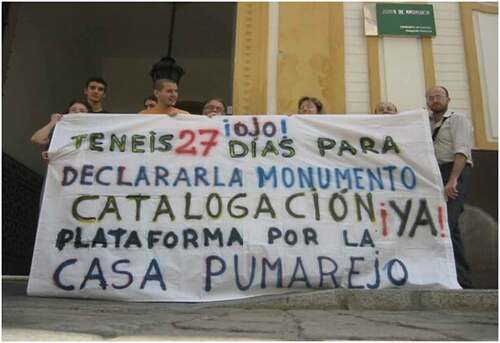Figure 6. Banner: Beware! You have 27 days left to declare it a monument. Listing now! 2003. ACP archive.