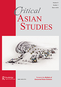 Cover image for Critical Asian Studies, Volume 51, Issue 1, 2019