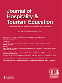 Cover image for Journal of Hospitality & Tourism Education, Volume 33, Issue 3, 2021