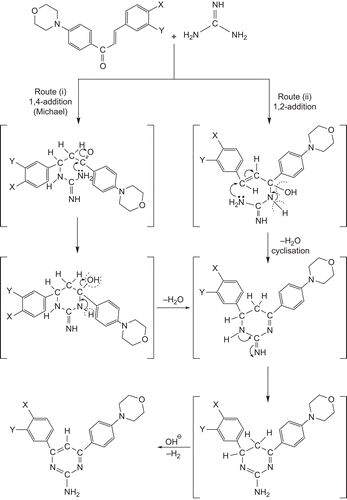 Scheme 2.  Plausible reaction mechanism for formation of target molecules.