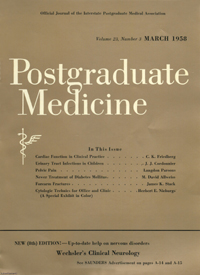 Cover image for Postgraduate Medicine, Volume 23, Issue 3, 1958
