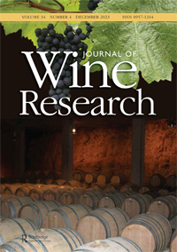 Cover image for Journal of Wine Research, Volume 34, Issue 4, 2023