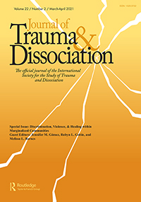 Cover image for Journal of Trauma & Dissociation, Volume 22, Issue 2, 2021